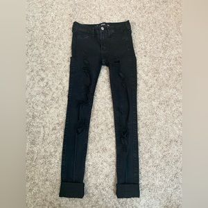 Hollister rip skinny jeans